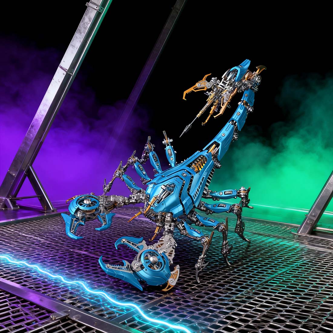 metal puzzle mechanical scorpion articulated diy assembly model - victmax