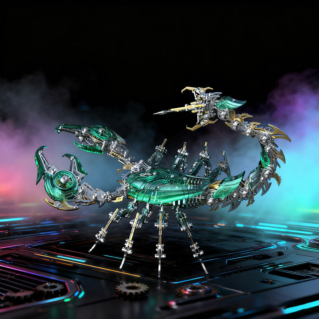 metal puzzle mechanical scorpion articulated diy assembly model - victmax