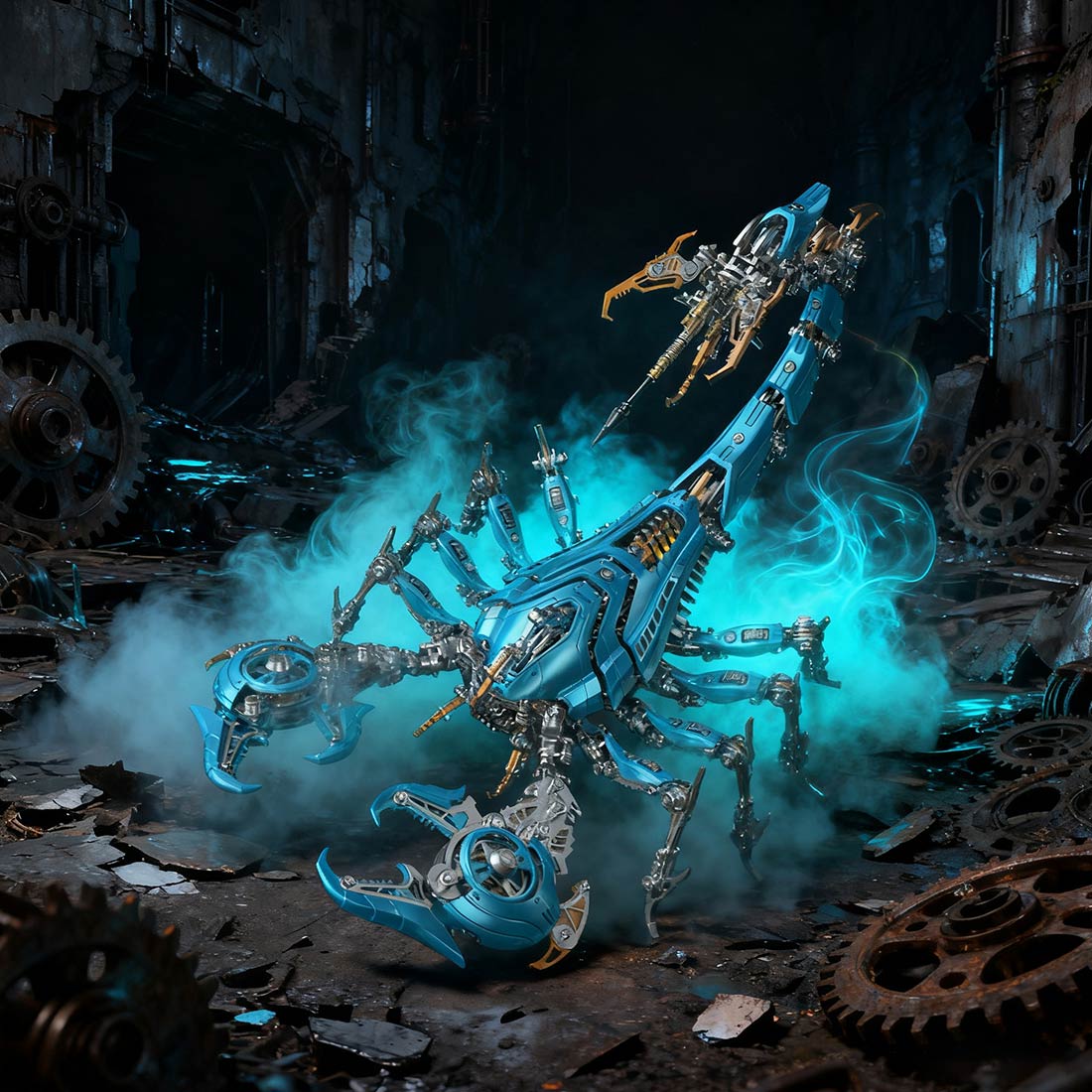 metal puzzle mechanical scorpion articulated diy assembly model - victmax