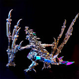 3D metal intelligential dragon model kit LED mechanical dragon sculpture display - VICTMAX