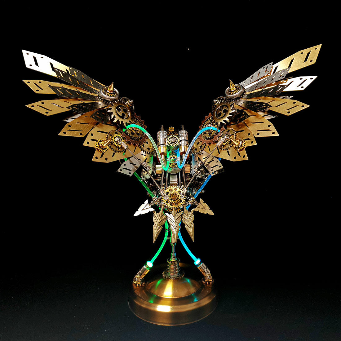 3d metal mechanical eagle model kit led display sculpture - VICTMAX