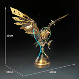 3d metal mechanical eagle model kit led display sculpture - VICTMAX
