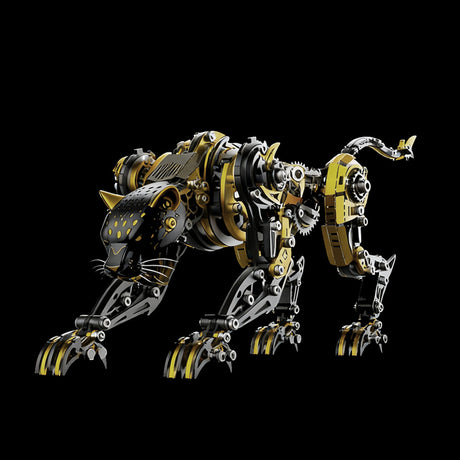 3D full metal mechanical leopard model kit collectible desk display - VICTMAX
