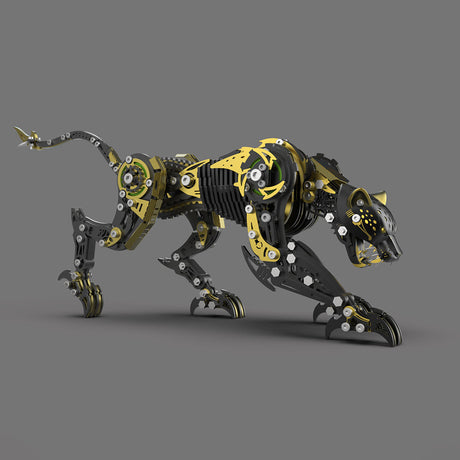 3D full metal mechanical leopard model kit collectible desk display - VICTMAX