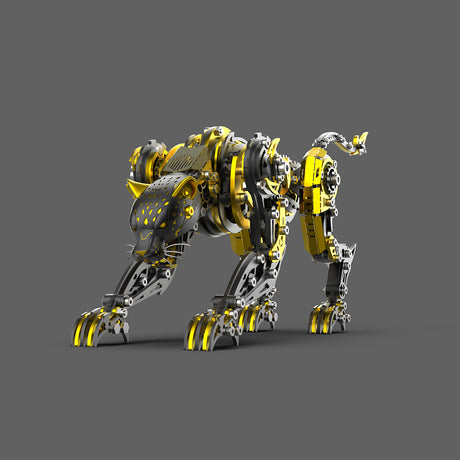3D full metal mechanical leopard model kit collectible desk display - VICTMAX
