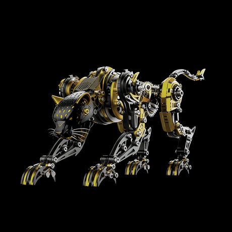 3D full metal mechanical leopard model kit collectible desk display - VICTMAX