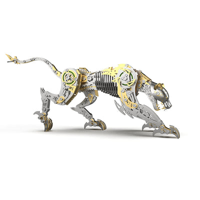 3D full metal mechanical leopard model kit collectible desk display - VICTMAX