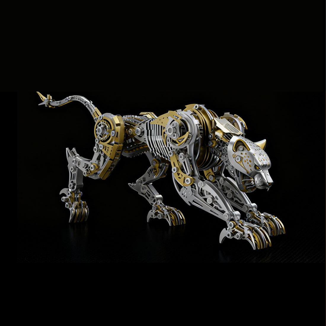3D full metal mechanical leopard model kit collectible desk display - VICTMAX