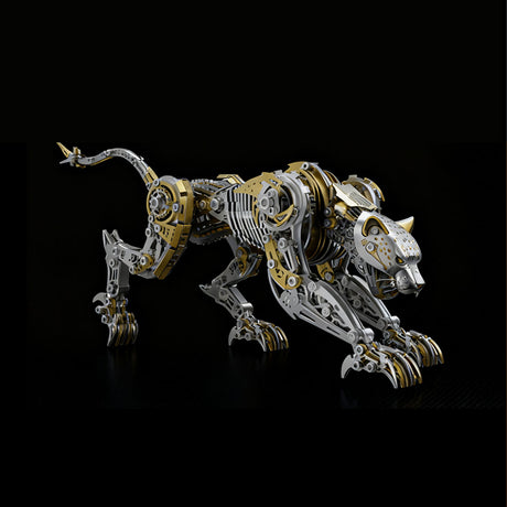 3D full metal mechanical leopard model kit collectible desk display - VICTMAX