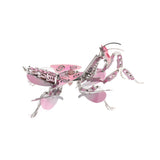 3D metal orchid mantis model kit mechanical insect display sculpture - VICTMAX