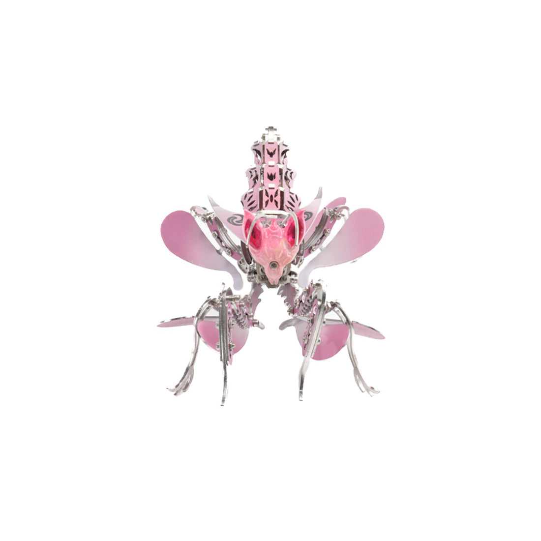 3D metal orchid mantis model kit mechanical insect display sculpture - VICTMAX