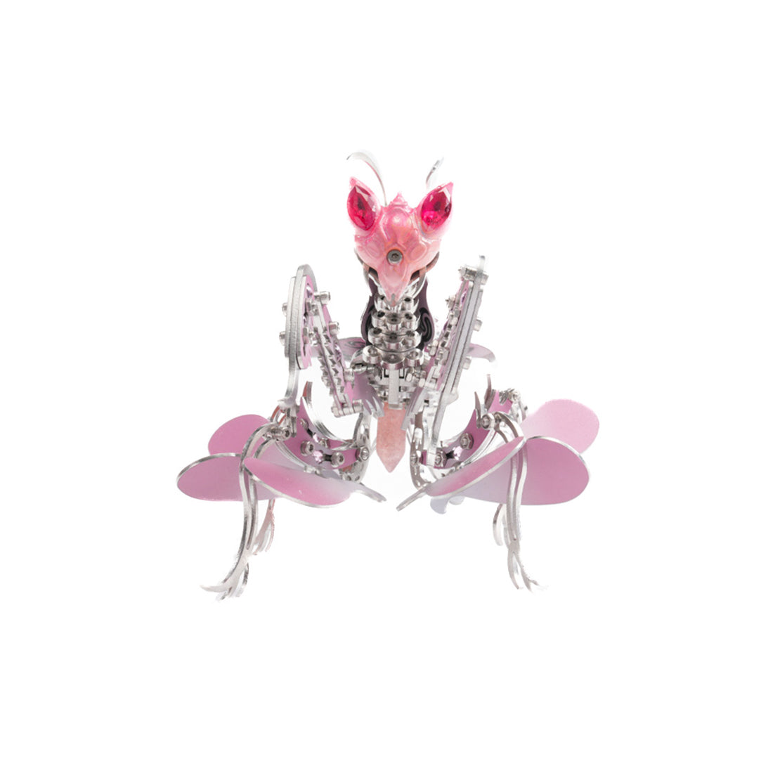 3D metal orchid mantis model kit mechanical insect display sculpture - VICTMAX