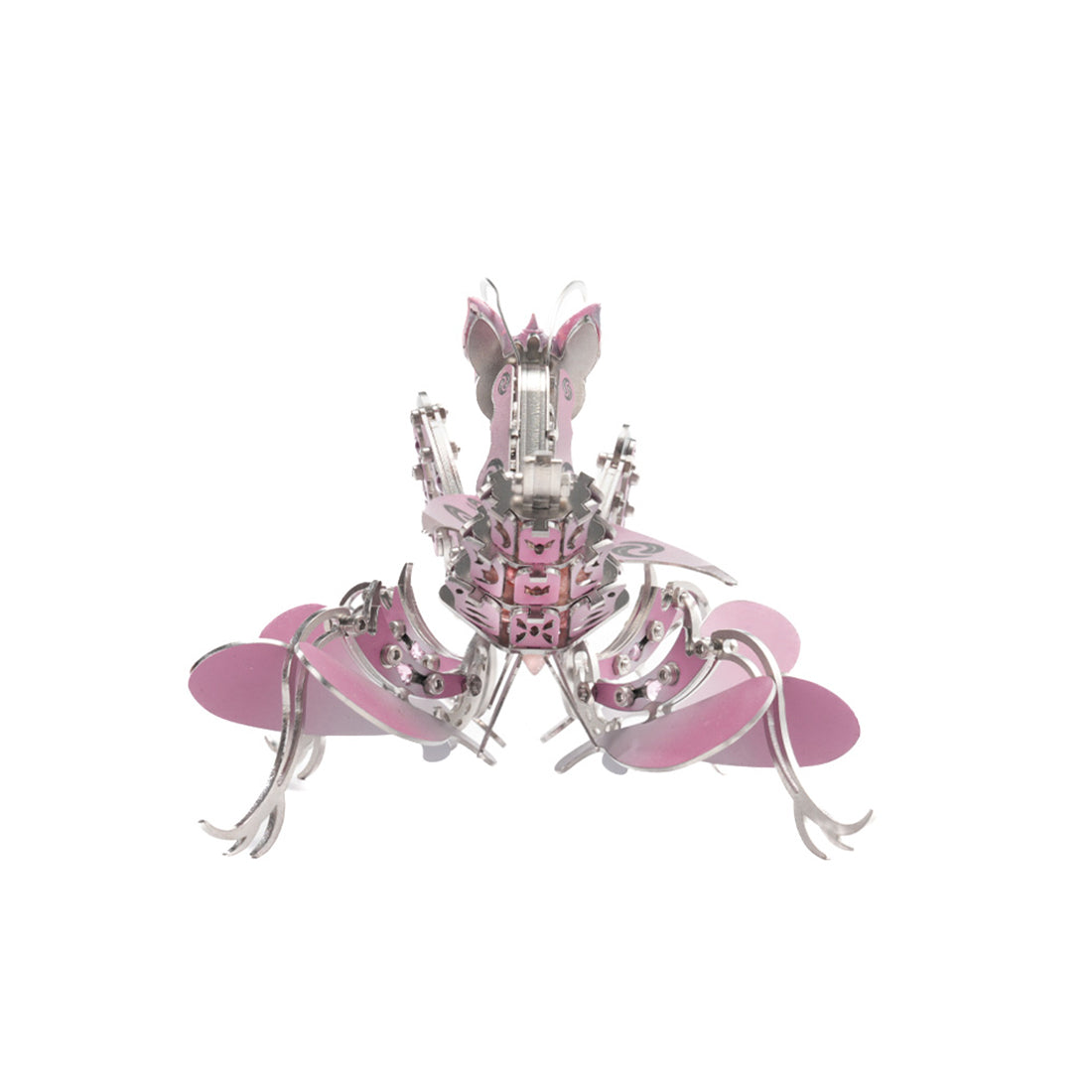 3D metal orchid mantis model kit mechanical insect display sculpture - VICTMAX
