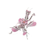 3D metal orchid mantis model kit mechanical insect display sculpture - VICTMAX