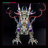 3D metal punk mechanical dragon model kit 2030+PCS fantasy creature assembly sculpture display - VICTMAX