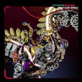 3D metal punk mechanical dragon model kit 2030+PCS fantasy creature assembly sculpture display - VICTMAX