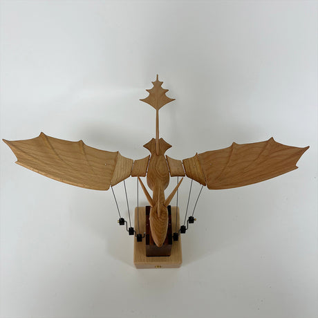 wooden western mythical creature dragon automaton model stress-relief  -decor - victmax