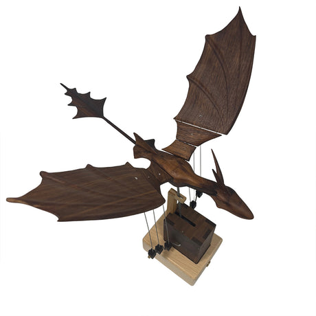 wooden western mythical creature dragon automaton model stress-relief  -decor - victmax