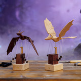 wooden western mythical creature dragon automaton model stress-relief  -decor scene - victmax