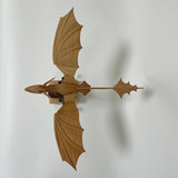 wooden western mythical creature dragon automaton model stress-relief  -decor - victmax
