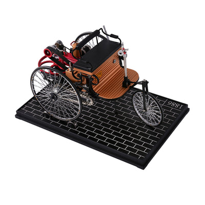 world's 1st three-wheel automobile model, build your own metal car diy assembly kit  - VICTMAX 
