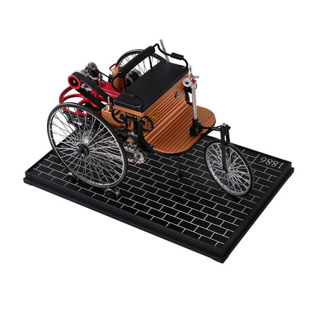 world's 1st three-wheel automobile model, build your own metal car diy assembly kit  - VICTMAX 