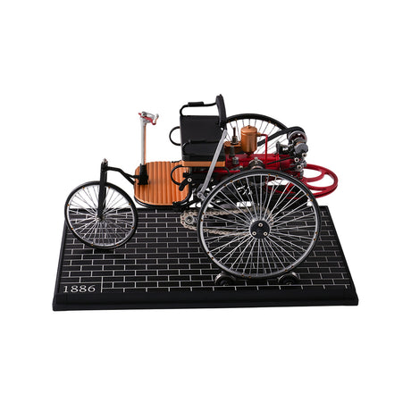 world's 1st three-wheel automobile model, build your own metal car diy assembly kit  - VICTMAX