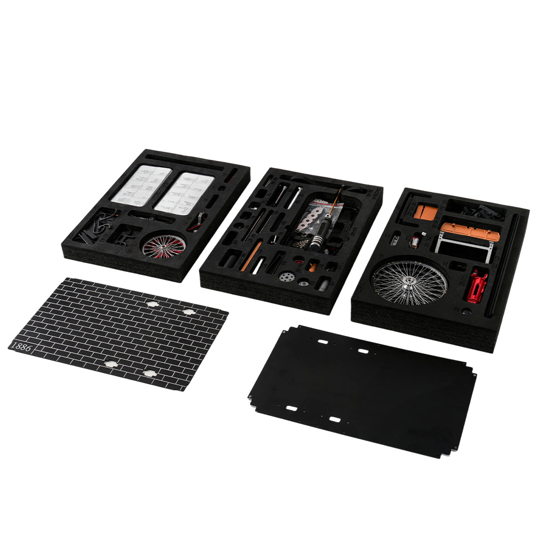 world's 1st three-wheel automobile model, build your own metal car diy assembly kit parts- VICTMAX